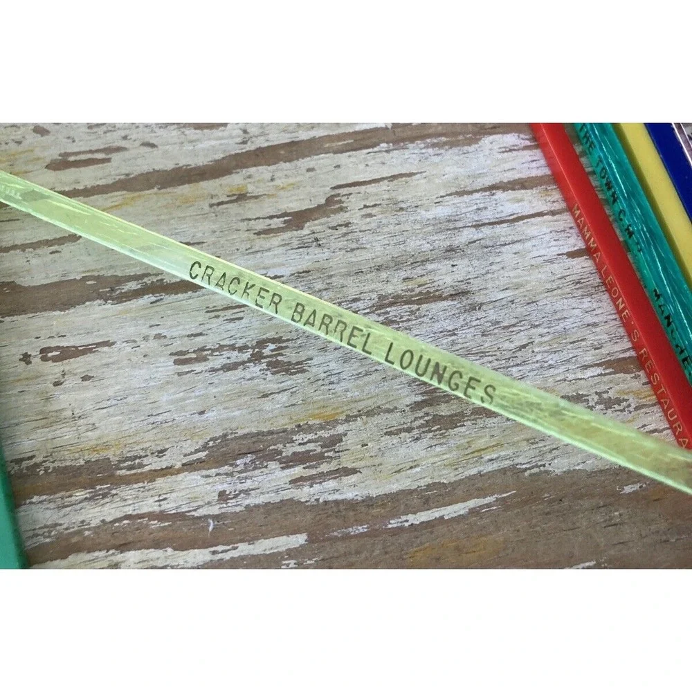 Vintage plastic cocktail bar restaurant hotel swizzle stick stirrers 1950s 1960s